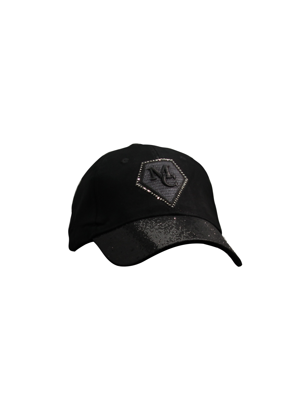 Casquette femme chic et paillettes noir | Cap Monaco diams Black