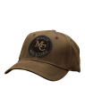 Casquette ROUND MC LEATHER BROWN vue Gauche