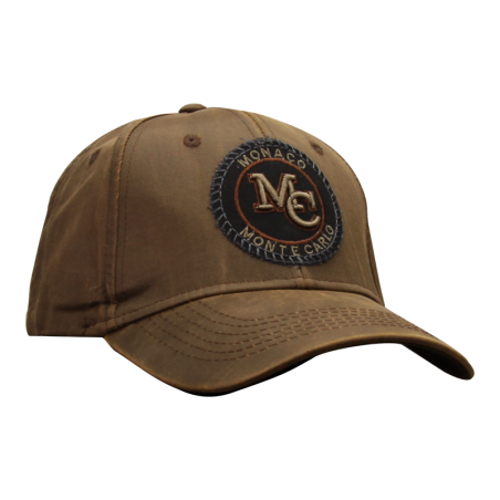 Casquette ROUND MC LEATHER BROWN vue droite