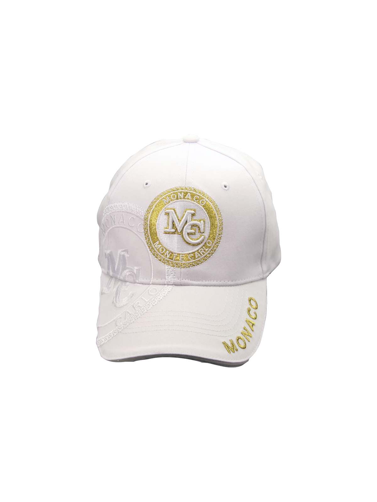 Casquette SHADOW White/Gold VUE DESSUS