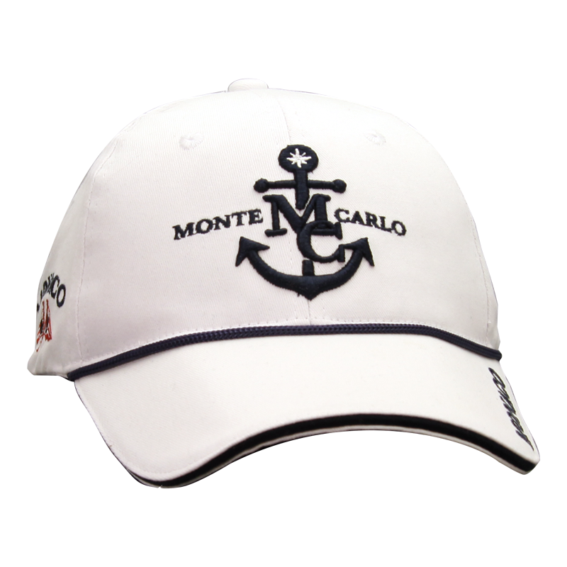 Casquette homme ou femme capitaine blanc Monaco