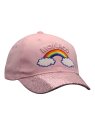 Casquette RAINBOW rose taille enfant vue Droite