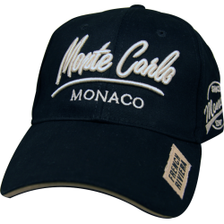 casquette homme noire sport Monaco Monte-Carlo |CAP M-MC BLACK