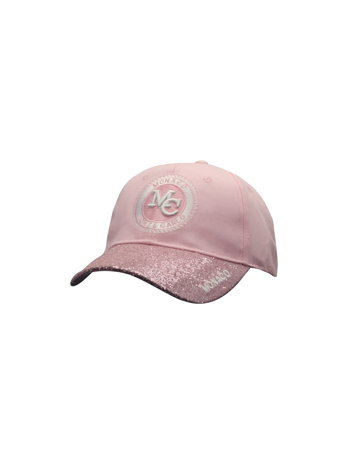 Casquette MC GLITTER Pink vue Gauche