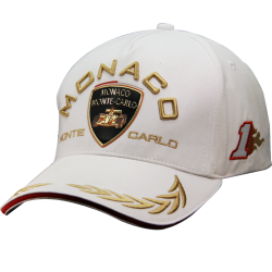 Casquette enfant garçon noire style Grand-prix de Monaco et "US NAVY"