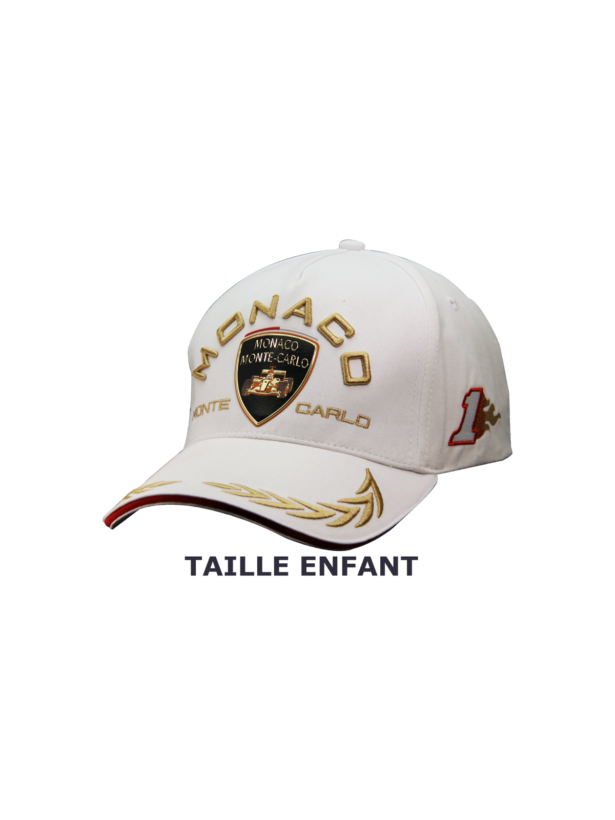 Casquette enfant Rouge style Grand-prix de Monaco et "US NAVY"