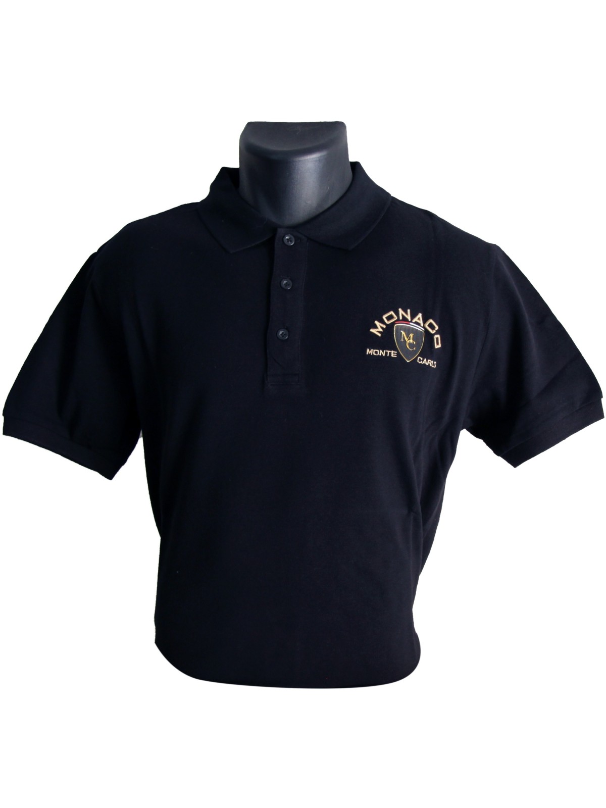 Polo Homme coton noir ou rouge Monaco | Polo SCUDETTO Red or Black