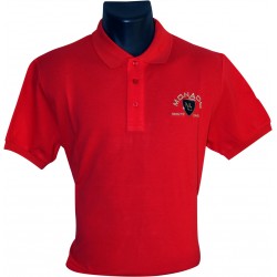 Polo Homme coton noir ou rouge Monaco | Polo SCUDETTO Red or Black