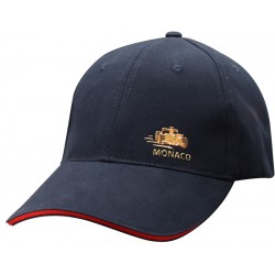 Casquette enfant garçon noire style Grand-prix de Monaco et "US NAVY"
