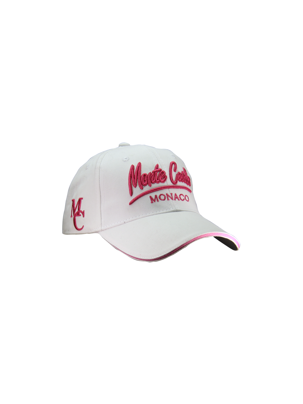 casquette homme blanche sport Monaco Monte-Carlo | CAP M-MC WHITE