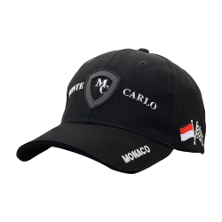 Casquette Grand-prix Monaco Black / Noir - Vue Coté gauche