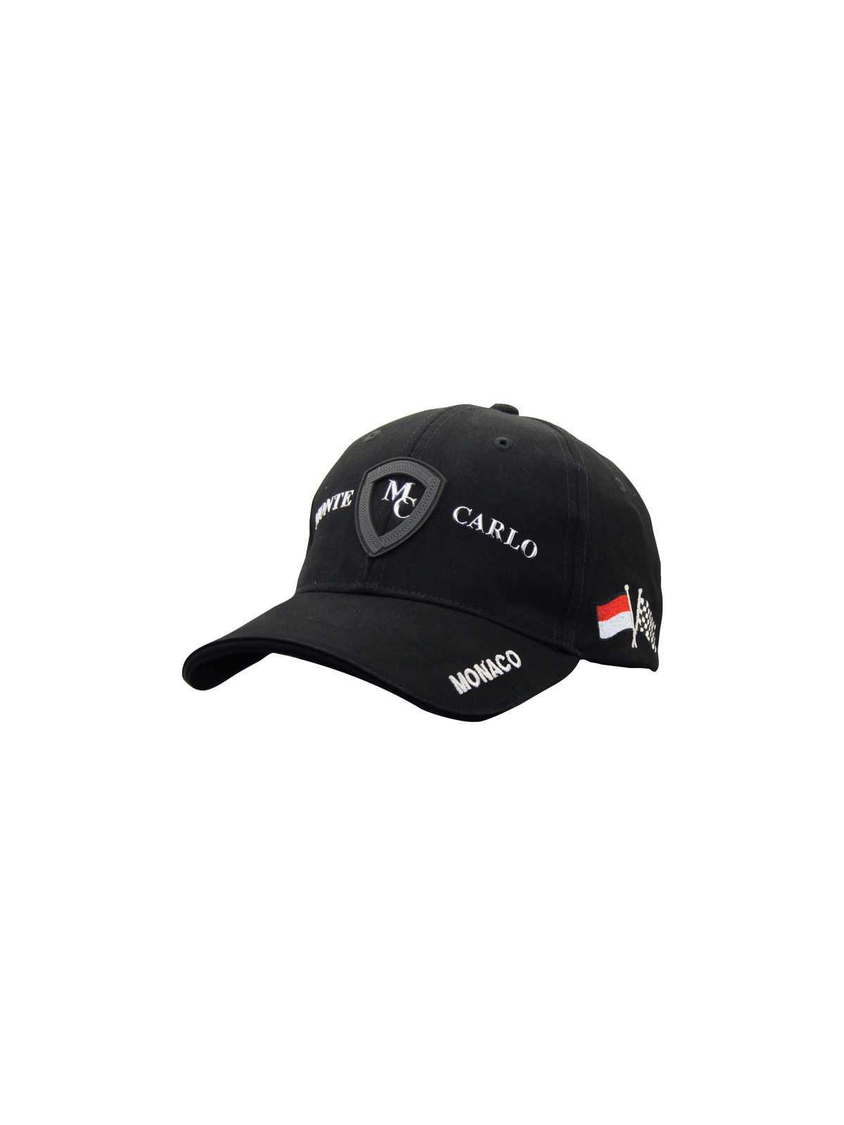 Casquette Grand-prix Monaco Black / Noir - Vue Coté gauche